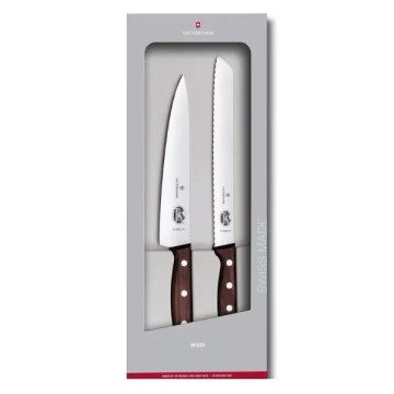 Victorinox - Set de 2 cuchillos de cocina WOOD en arce