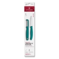 Victorinox - Set de cuchillo de cocina con pelador SWISS CLASSIC turquesa