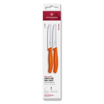 Victorinox - Set de cuchillos de cocina para verduras SWISS CLASSIC 11 cm 2 unidades naranja
