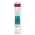 Victorinox - Set de cuchillos de cocina para verduras SWISS CLASSIC 3 piezas turquesa