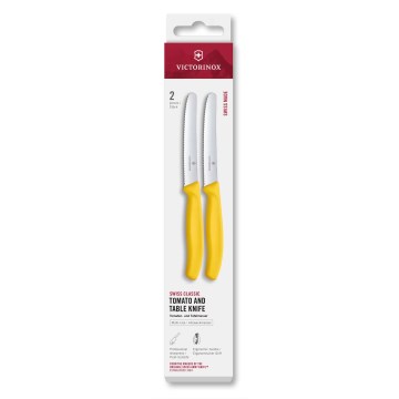 Victorinox - Set de cuchillos para verduras SWISS CLASSIC 11 cm, 2 piezas, amarillo