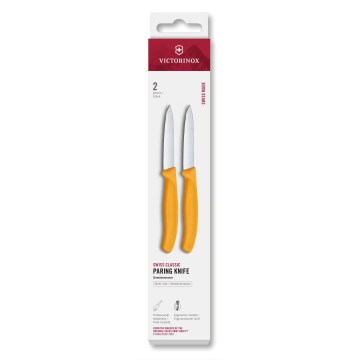Victorinox - Set de cuchillos para verduras SWISS CLASSIC 8 cm, 2 unidades, amarillo