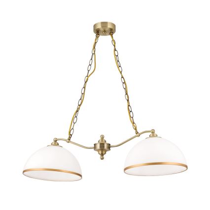 Vidrio de recambio para lámpara de araña y de pie OLD LAMP E27 diá. 30 cm blanco/dorado