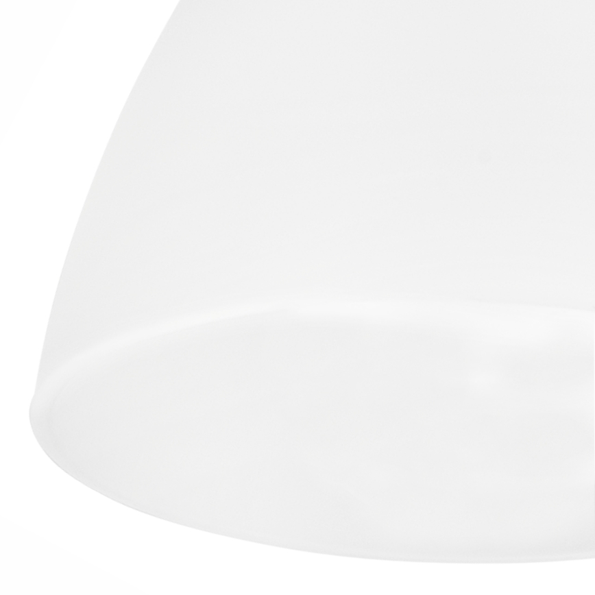 Vidrio de recambio para lámpara de araña, lámpara de mesa, lámpara de pie, aplique y plafón MIRANDA E27 110x130 mm blanco