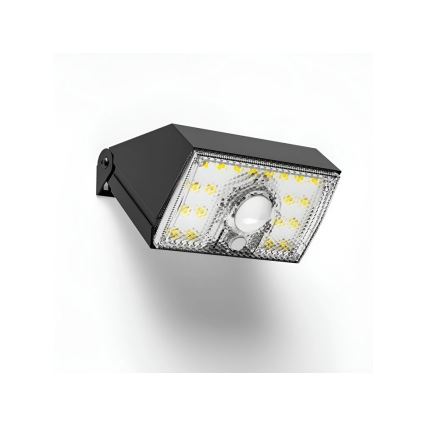 Viking - Aplique solar de pared LED con sensor LED/3,7V IP54 3000/4000K 2000 mAh