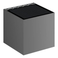 Viking - Aplique solar de pared LED regulable LED/1W/3,7V IP54 4000K 2000 mAh