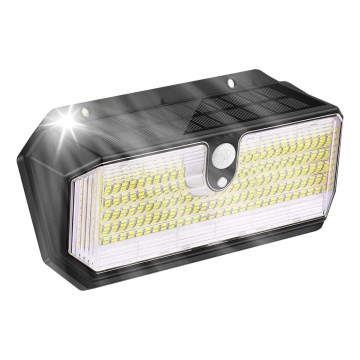Viking - Aplique solar LED de pared con sensor LED/2W/3,7V IP65 6000K 2200 mAh