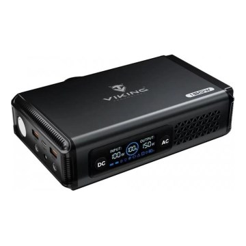 Viking - Estación de carga con pantalla LED y Power Delivery, 148 Wh