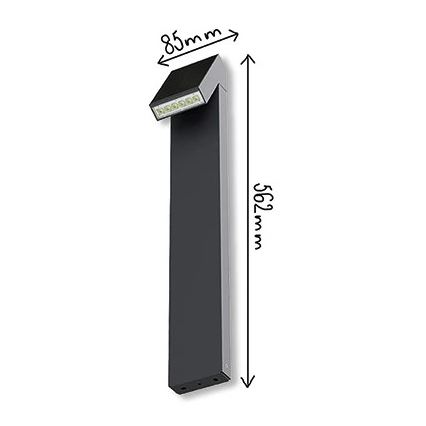 Viking - Lámpara solar LED/1,4W/3,7V IP65 3000K