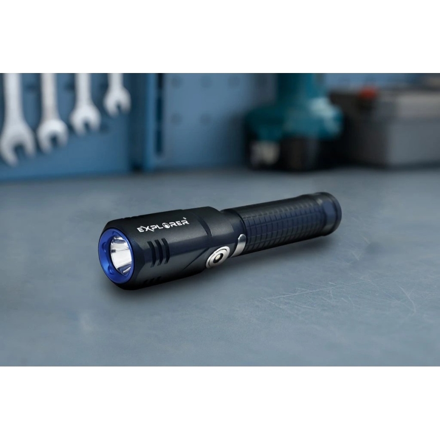 Viking - Linterna LED recargable y regulable LED/5V IPX4 350 lm 750 mAh