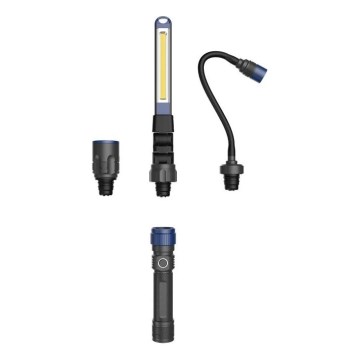 Viking - Linterna recargable LED regulable 3 en 1 LED/5V IPX4 380 lm 2200 mAh