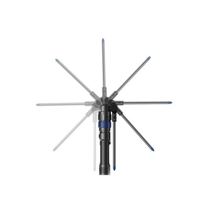 Viking - Linterna recargable LED regulable 3 en 1 LED/5V IPX4 380 lm 2200 mAh