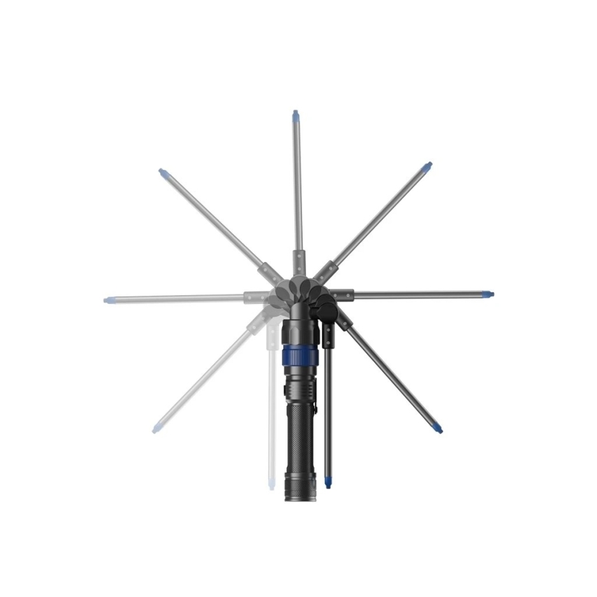 Viking - Linterna recargable LED regulable 3 en 1 LED/5V IPX4 380 lm 2200 mAh