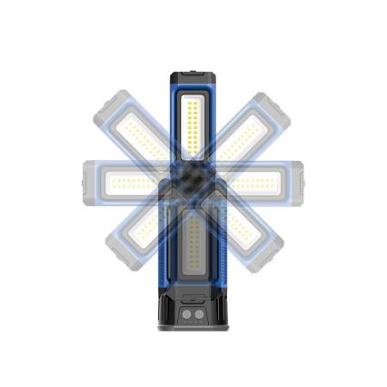 Viking - Reflector LED recargable con soporte 3xLED/5V IPX4 4500 lm 4000 mAh