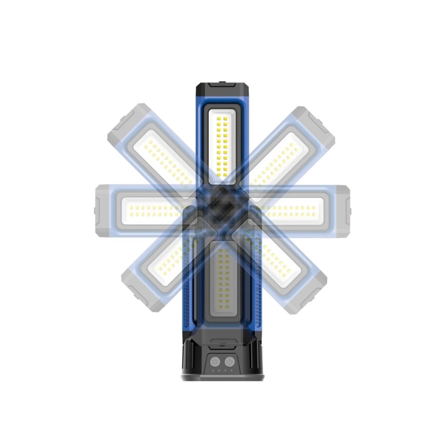 Viking - Reflector LED recargable con soporte 3xLED/5V IPX4 4500 lm 4000 mAh