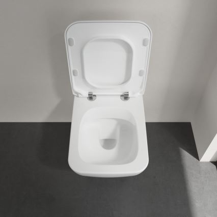 Villeroy & Boch 4611RS01 - Inodoro suspendido con asiento SoftClose VENTICELLO cerámica/blanco