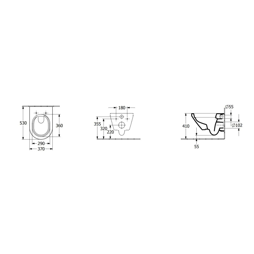 Villeroy & Boch 4694CLR1 - Inodoro suspendido con asiento SoftClose ARCHITECTURA cerámica/blanco