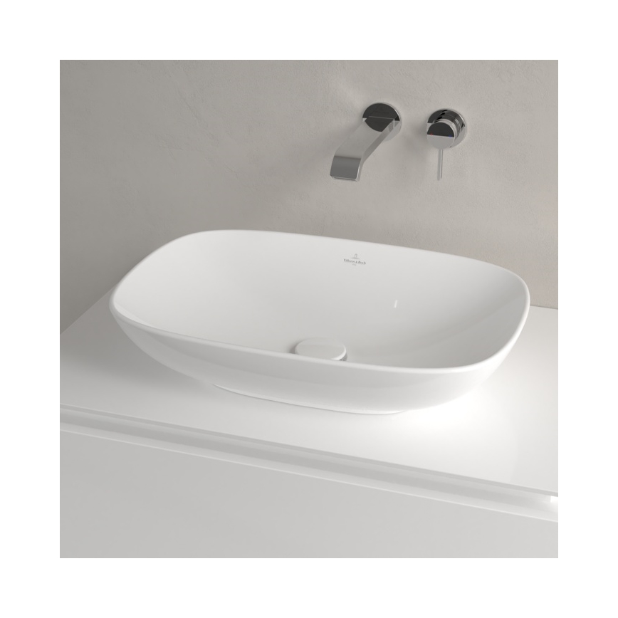 Villeroy & Boch 4A490101 - Lavabo sobre encimera LOOP&FRIENDS 56x38 cm cerámica/blanco
