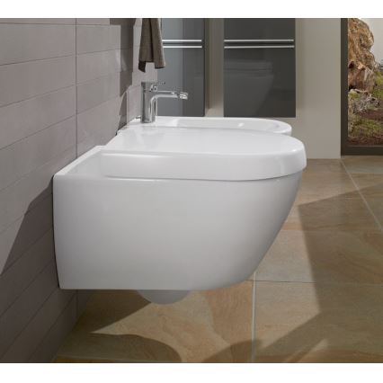 Villeroy & Boch 540000R1 - Bidé suspendido SUBWAY 2.0 37x56,5 cm, cerámica blanca