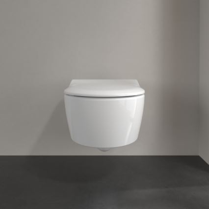 Villeroy & Boch 5656RSR1 - Inodoro suspendido AVENTO con asiento SoftClose, cerámica blanca