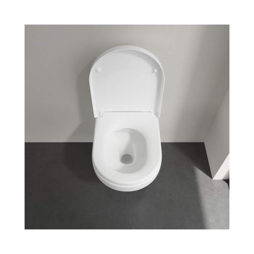 Villeroy & Boch 5684HR01 - Inodoro suspendido con asiento SoftClose ARCHITECTURA, cerámica/blanco