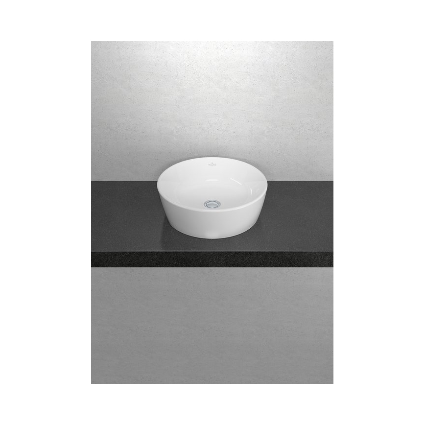 Villeroy & Boch 5A254501 - Lavabo de encimera ARCHITECTURA Ø 45 cm, cerámica/blanco