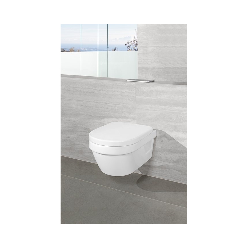 Villeroy & Boch 8M42S101 - Asiento para inodoro SoftClose SUBWAY 3.0 blanco
