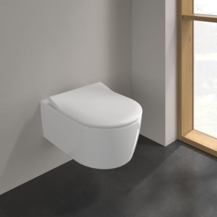 Villeroy & Boch 9M87S101 - Asiento de inodoro SoftClose AVENTO blanco