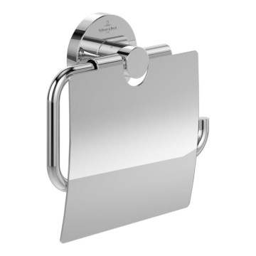 Villeroy & Boch TVA15101300061 - Soporte para papel higiénico ELEMENTS, cromo brillante