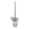 Villeroy & Boch TVA15101600061 - Escobilla de WC de pared ELEMENTS, cristal/cromo pulido