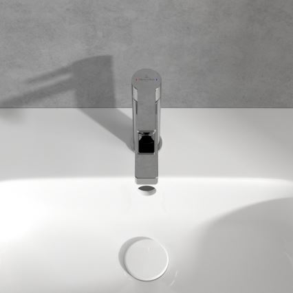 Villeroy & Boch TVW10300400161 - Grifo de lavabo ARCHITECTURA 16,4 cm cromado brillante