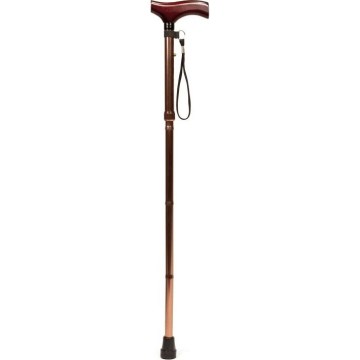 Vitility - Bastón plegable 92 cm marrón