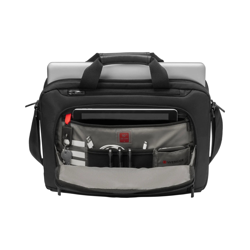 Wenger - Bolsa para portátil 8 l 16 con bolsillo para tableta 10 Source negro