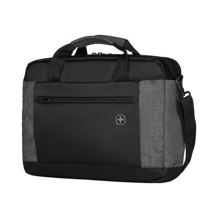 Wenger- Bolsa para portátil 9 l 16 con bolsillo para tableta 10 Underground negro/gris