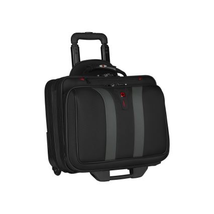 Wenger - Equipaje de viaje con ruedas 29 l + Funda para computadora portátil 15,6 Granada negro