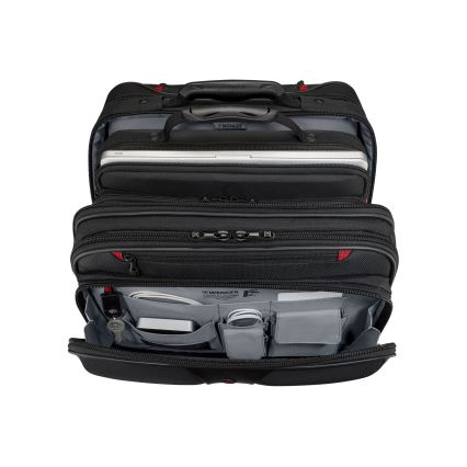 Wenger - Maleta de viaje con ruedas 25 l 17 + bolsa para portátil 15,6 Patriot negro