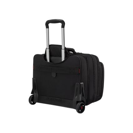 Wenger - Maleta de viaje con ruedas 25 l 17 + bolsa para portátil 15,6 Patriot negro