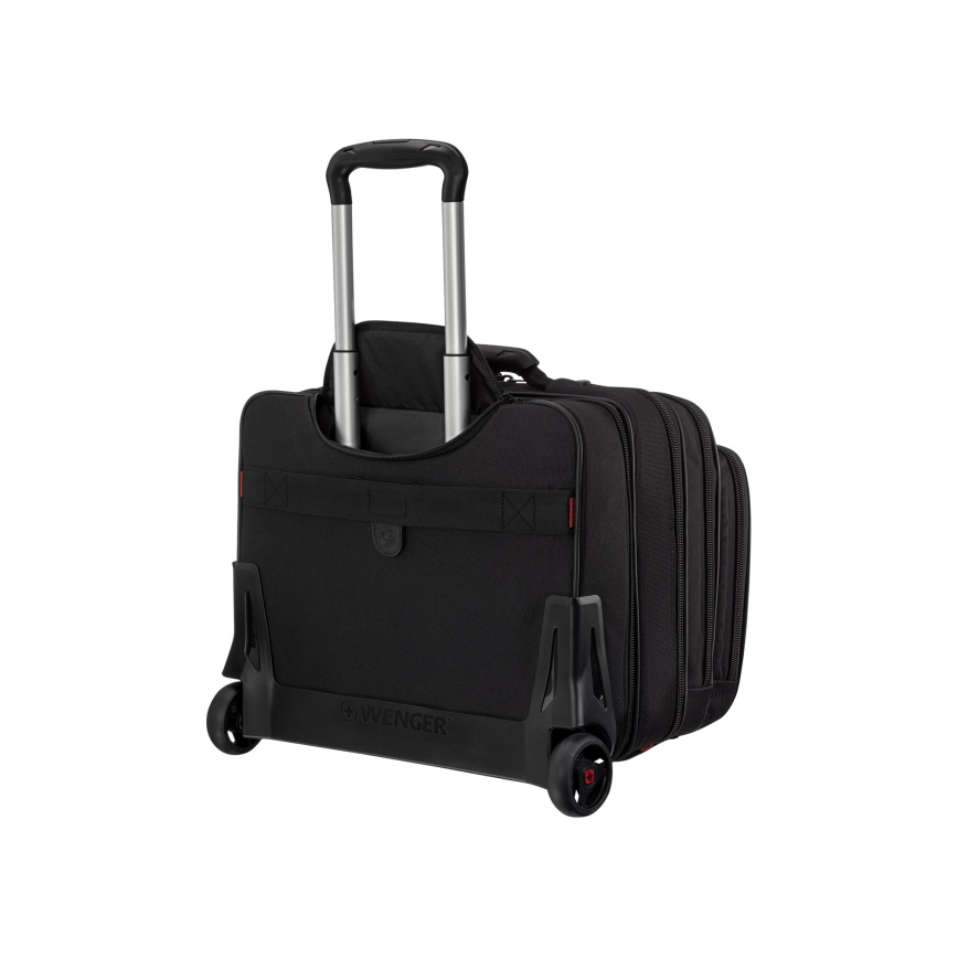 Wenger - Maleta de viaje con ruedas 25 l 17 + bolsa para portátil 15,6 Patriot negro
