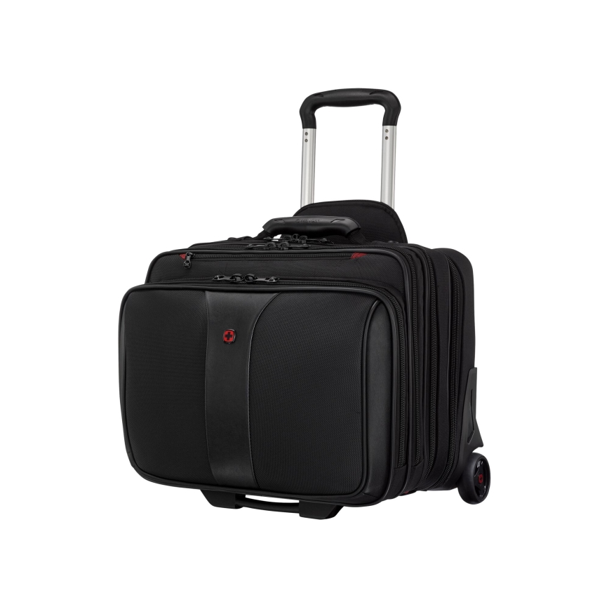 Wenger - Maleta de viaje con ruedas 25 l 17 + bolsa para portátil 15,6 Patriot negro