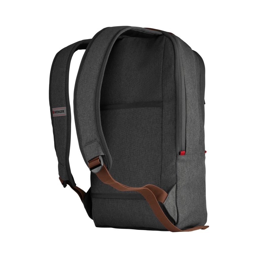 Wenger - Mochila para portátil 15 l 16 con bolsillo para tableta 12 + crossbody bag ciudad Upgrade 2en1 gris