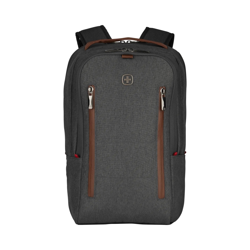 Wenger - Mochila para portátil 15 l 16 con bolsillo para tableta 12 + crossbody bag ciudad Upgrade 2en1 gris