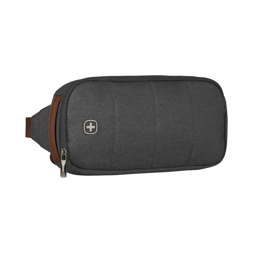 Wenger - Mochila para portátil 15 l 16 con bolsillo para tableta 12 + crossbody bag ciudad Upgrade 2en1 gris
