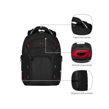 Wenger - Mochila para portátil 20 l 15 con bolsillo para tableta 10 Gigabyte negro