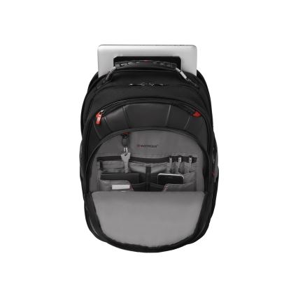 Wenger - Mochila para portátil 25 l 17 con bolsillo para tableta 12 Pegasus negro/gris