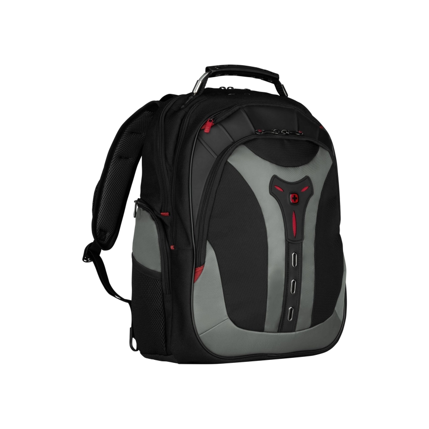 Wenger - Mochila para portátil 25 l 17 con bolsillo para tableta 12 Pegasus negro/gris