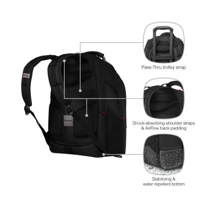 Wenger - Mochila para portátil 26 l 17 con bolsillo para tableta 10 Ibex Ballistic Deluxe
