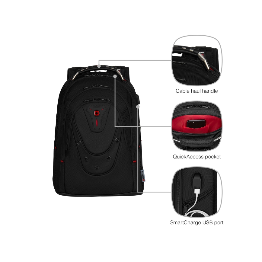 Wenger - Mochila para portátil 26 l 17 con bolsillo para tableta 10 Ibex Ballistic Deluxe