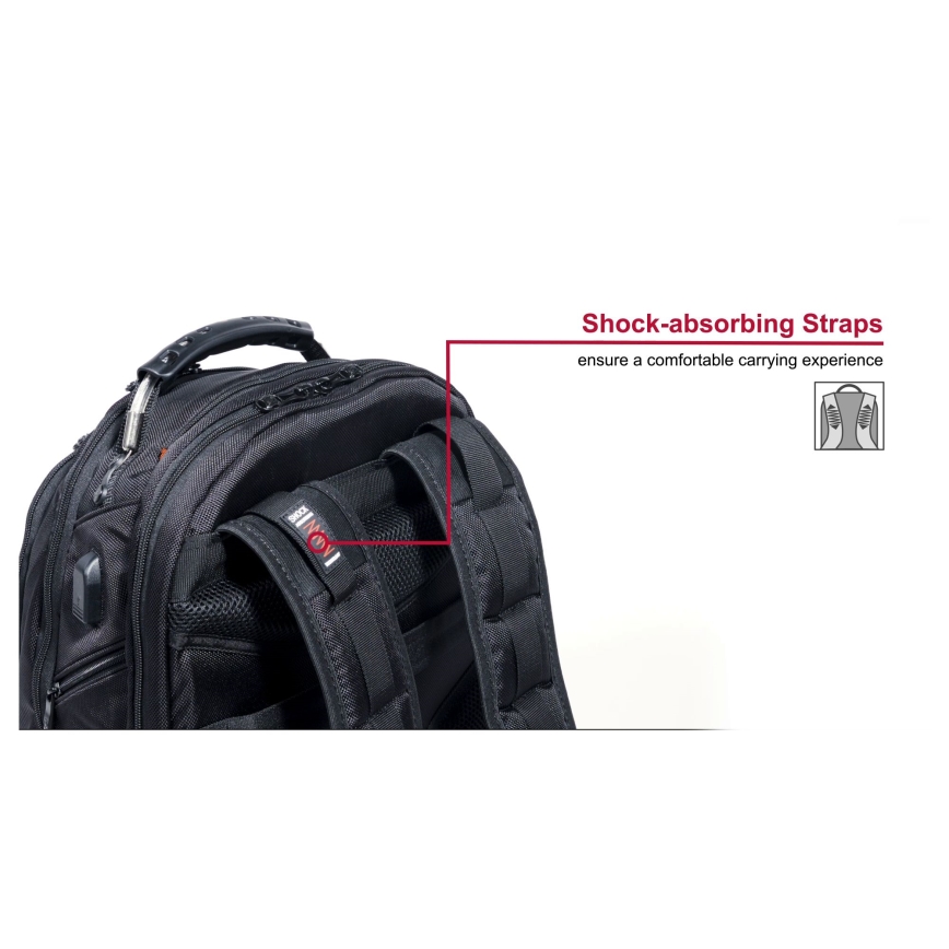 Wenger - Mochila para portátil 26 l 17 con bolsillo para tableta 10 Ibex Ballistic Deluxe