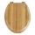 WENKO 144726100 - Asiento de inodoro BAMBOO 34x41 cm marrón/plateado