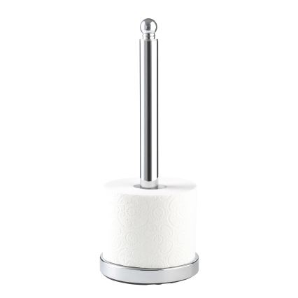 WENKO 16878100 - Soporte para papel higiénico VITERBO 14x35 cm plateado